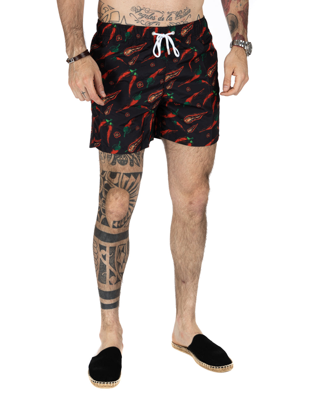 Maillot de bain - Motif piment noir