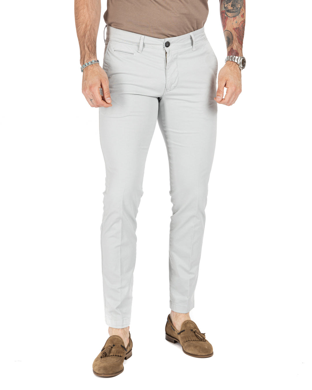 Frank - pantalon basique gris