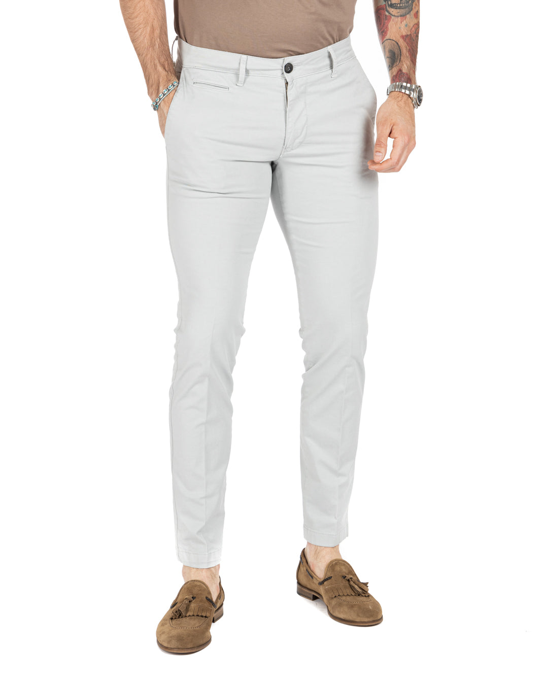 Frank - pantalon basique gris