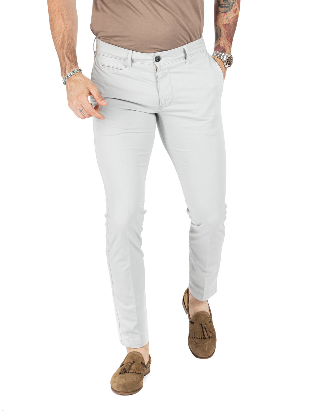 Frank - pantalon basique gris
