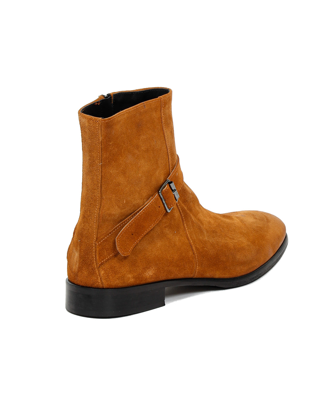 Neil - bottine en daim camel avec bride
