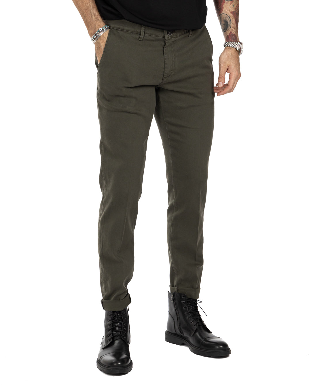 Jack trousers in military-style cotton