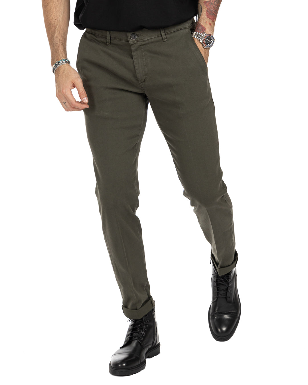 Jack trousers in military-style cotton