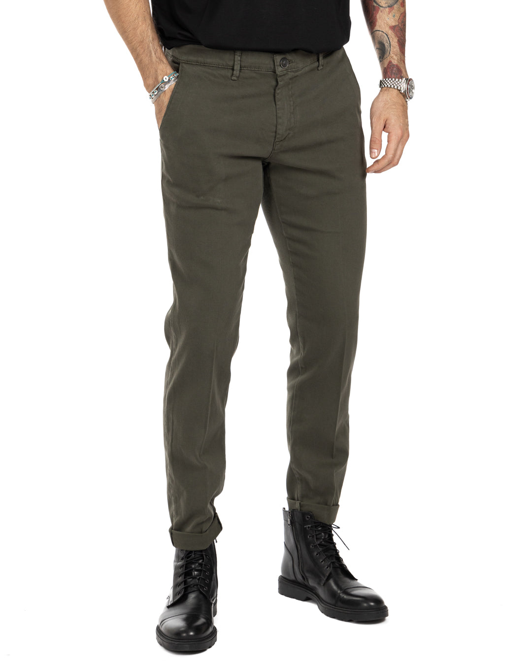 Jack trousers in military-style cotton