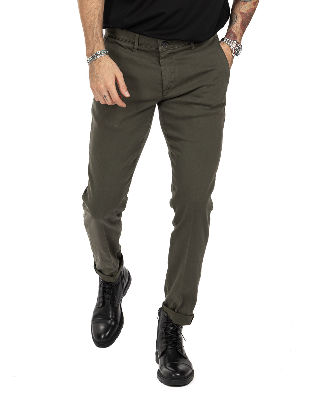 Jack trousers in military-style cotton