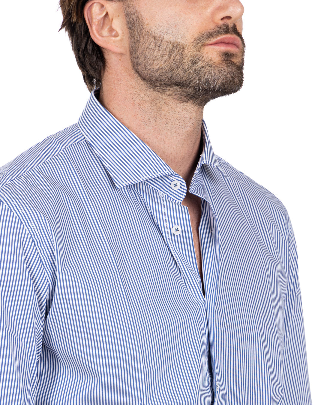 Revolve - blue striped cotton shirt