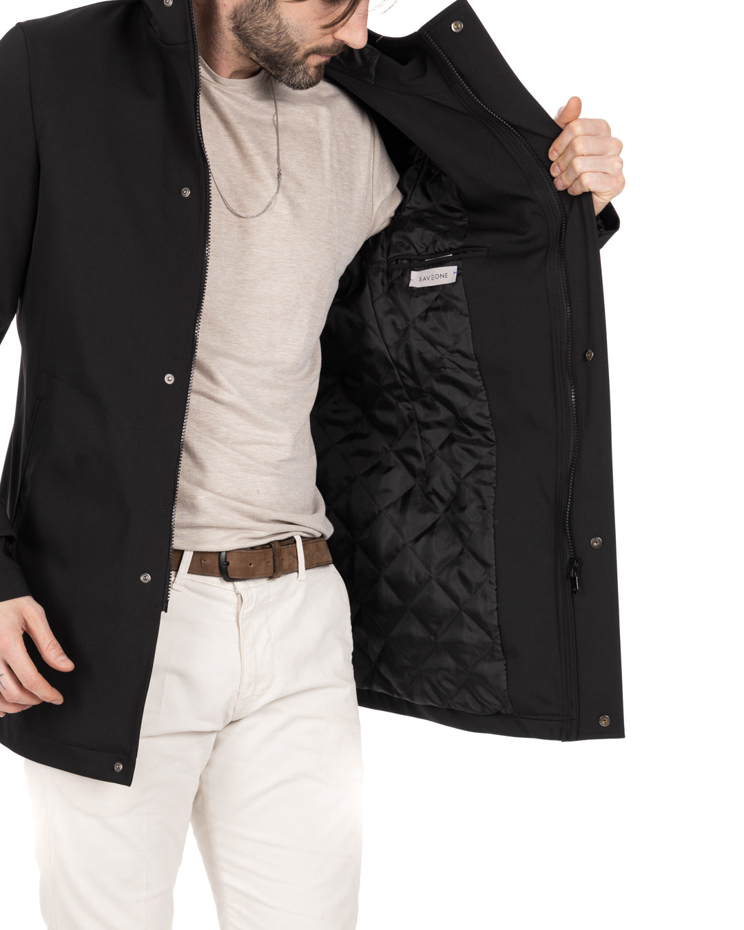 Dylan - black technical jacket