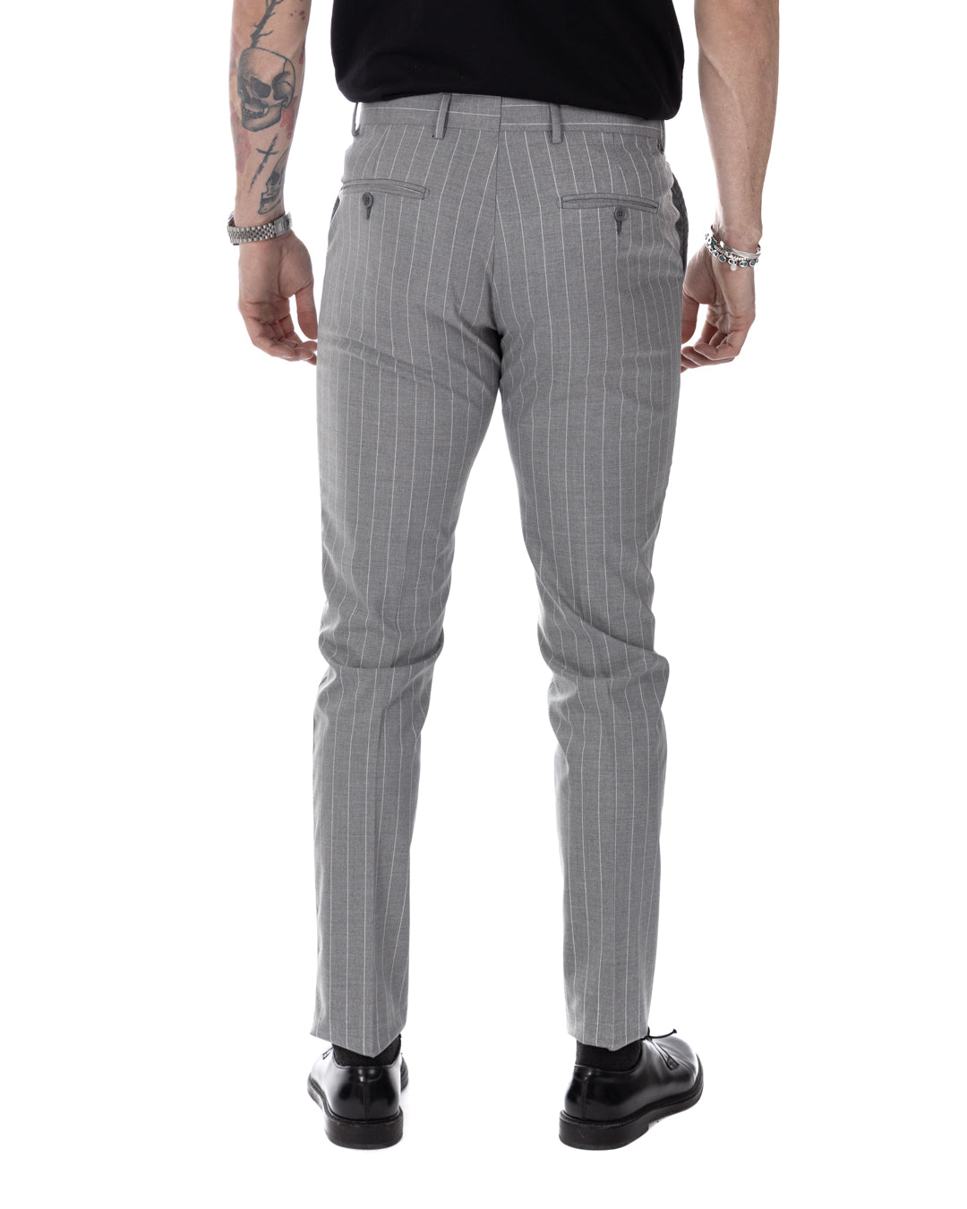 Vienna - gray striped double-breasted suit