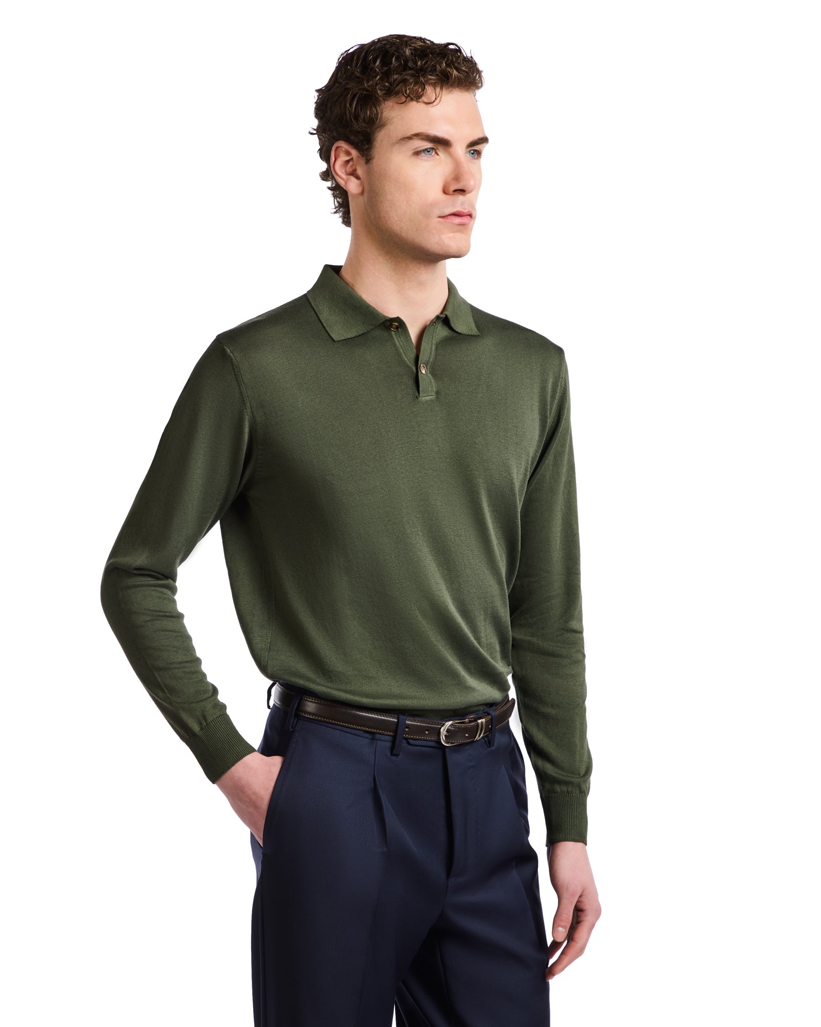 Andrey military cotton polo shirt