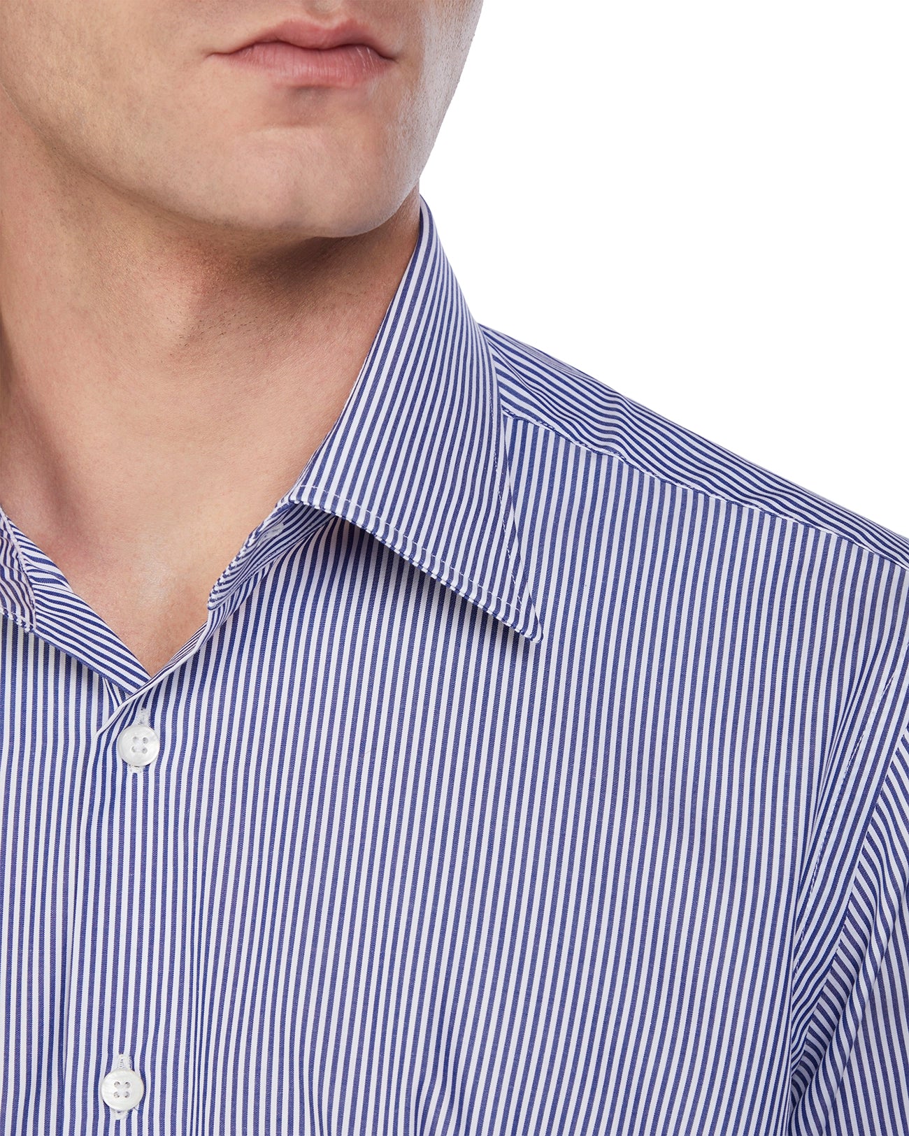 Camicia Kalt a righe blu in cotone