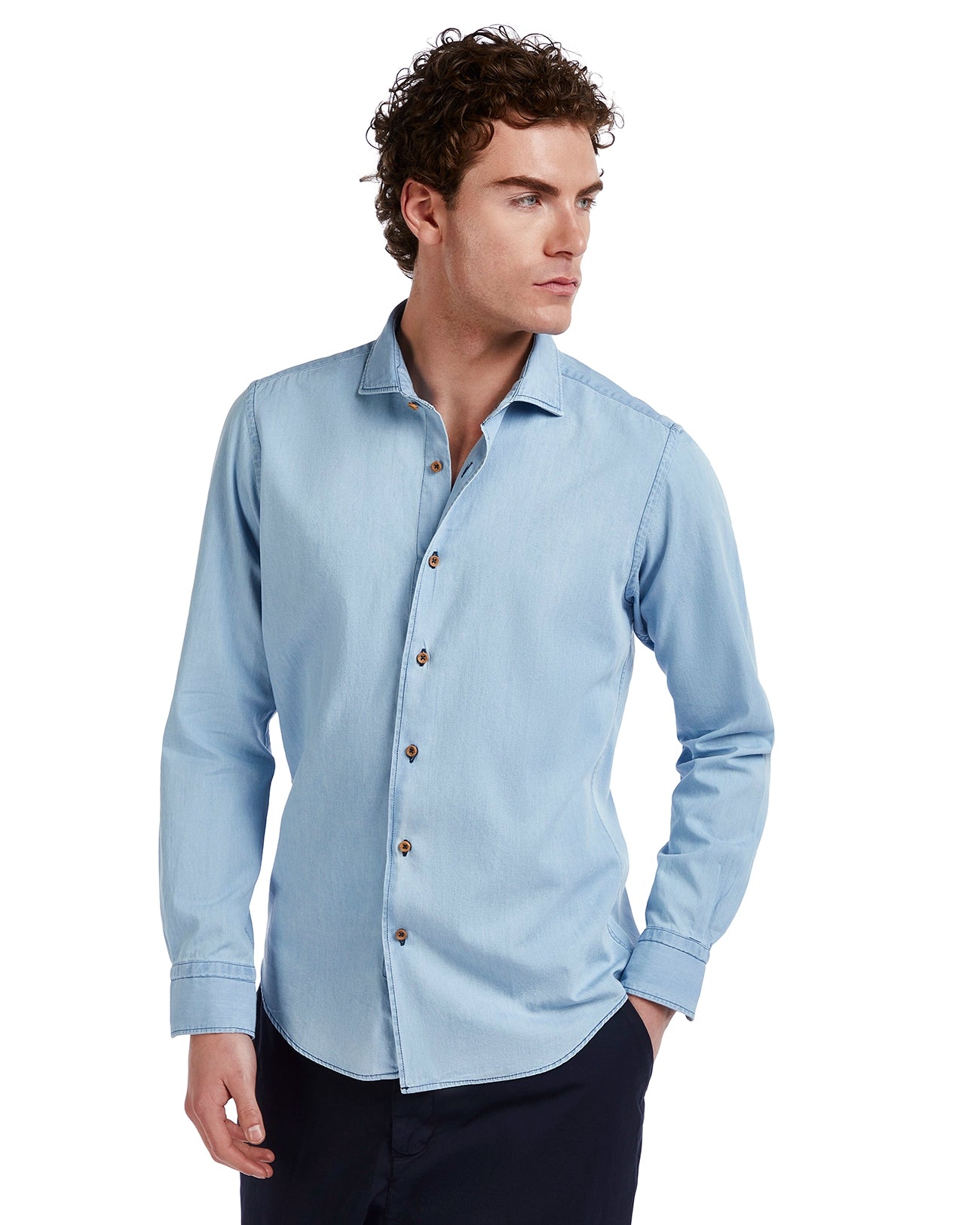 Mark camisa vaqueros lavado claro