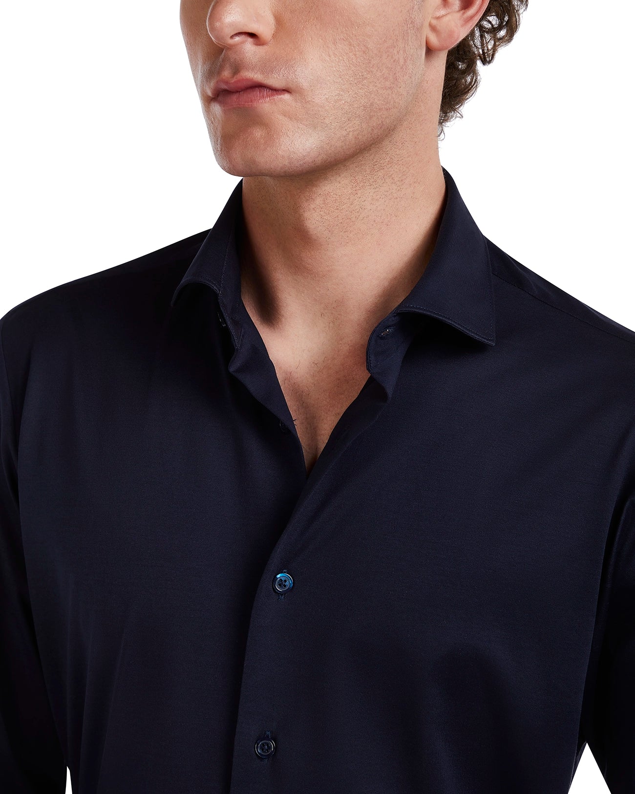 Camisa Miyagi de algodón azul