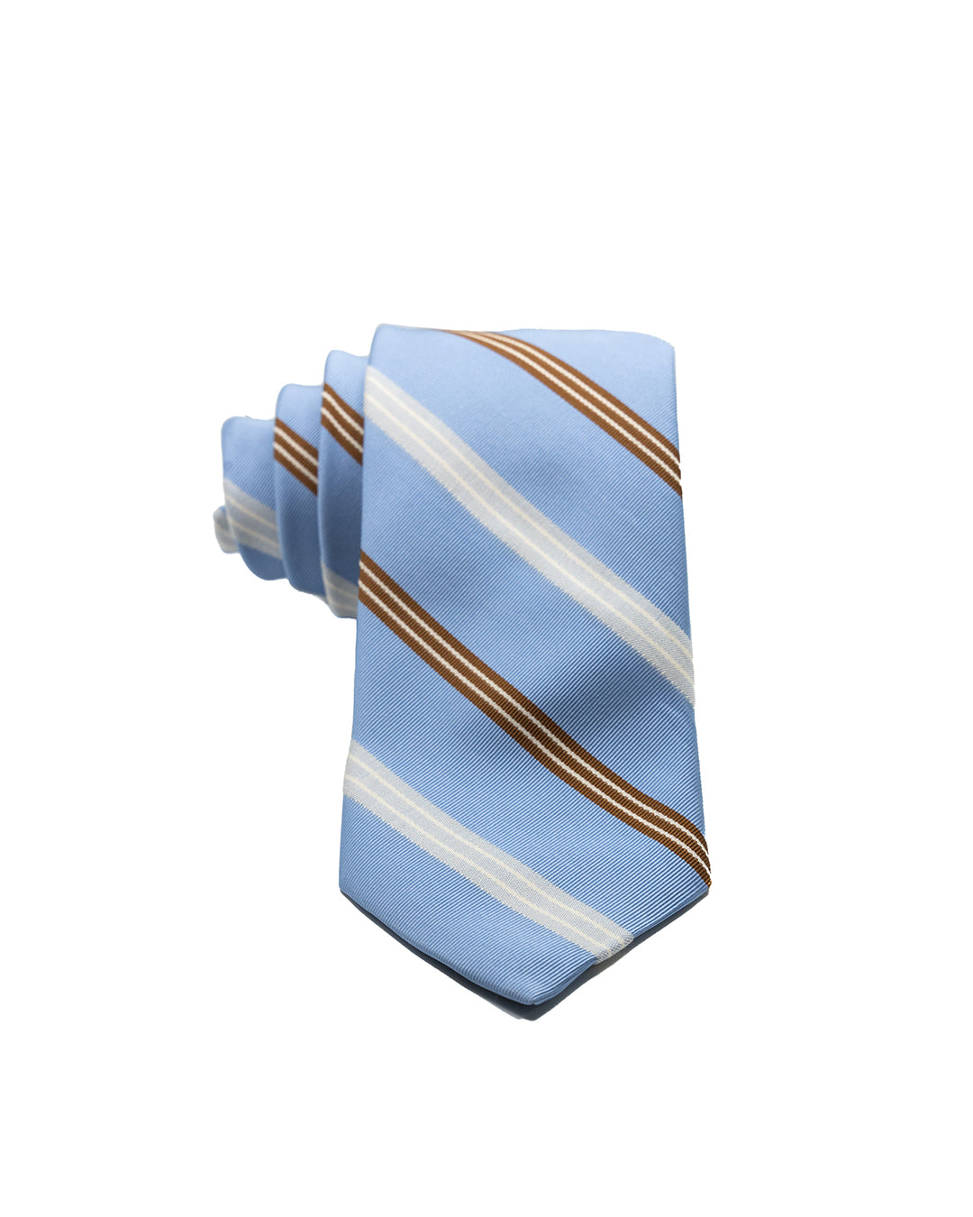 Tie - in light blue silk with stripes