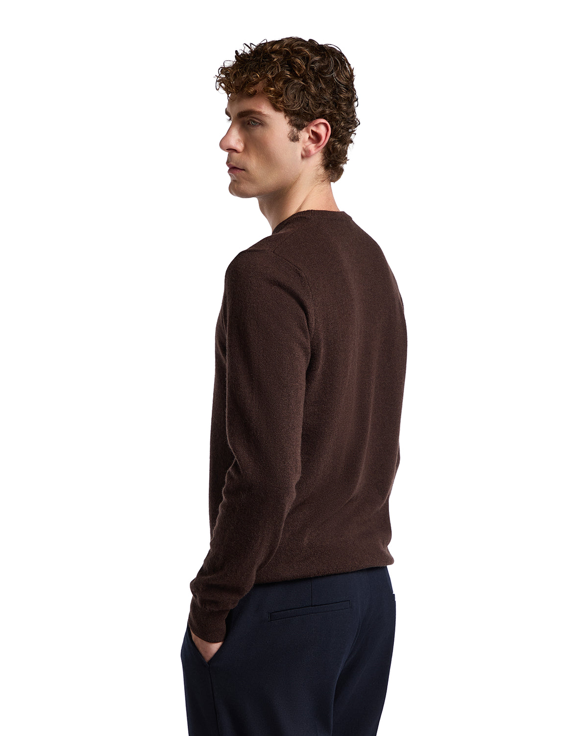 Dustin crewneck in dark cashmere blend