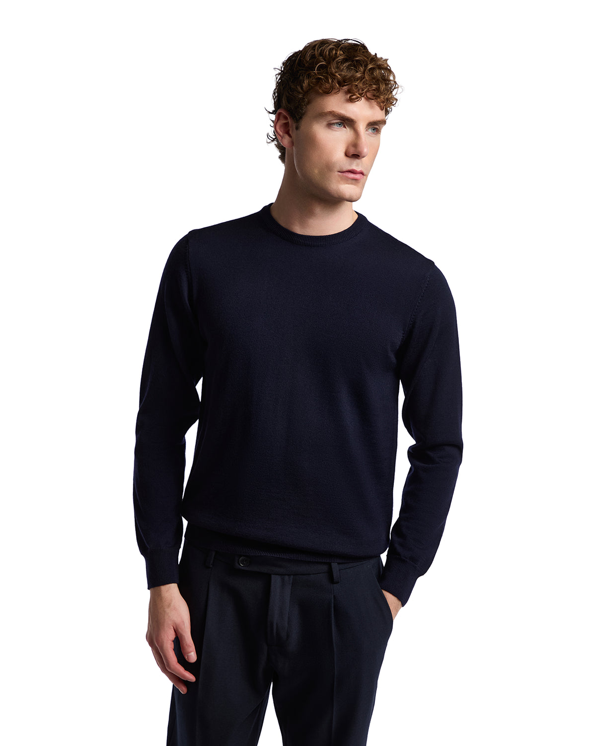 Gargantilla Furore de lana merino Tollegno azul
