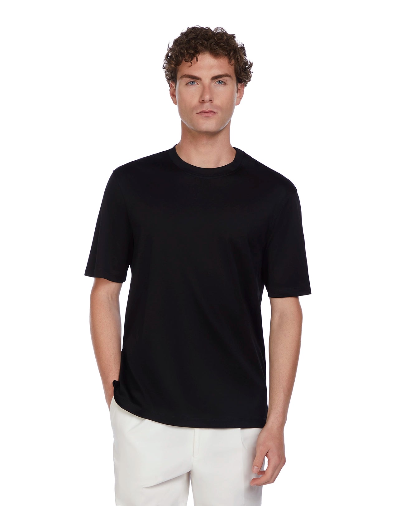 Camiseta Hoorn en hilo de Escocia negro
