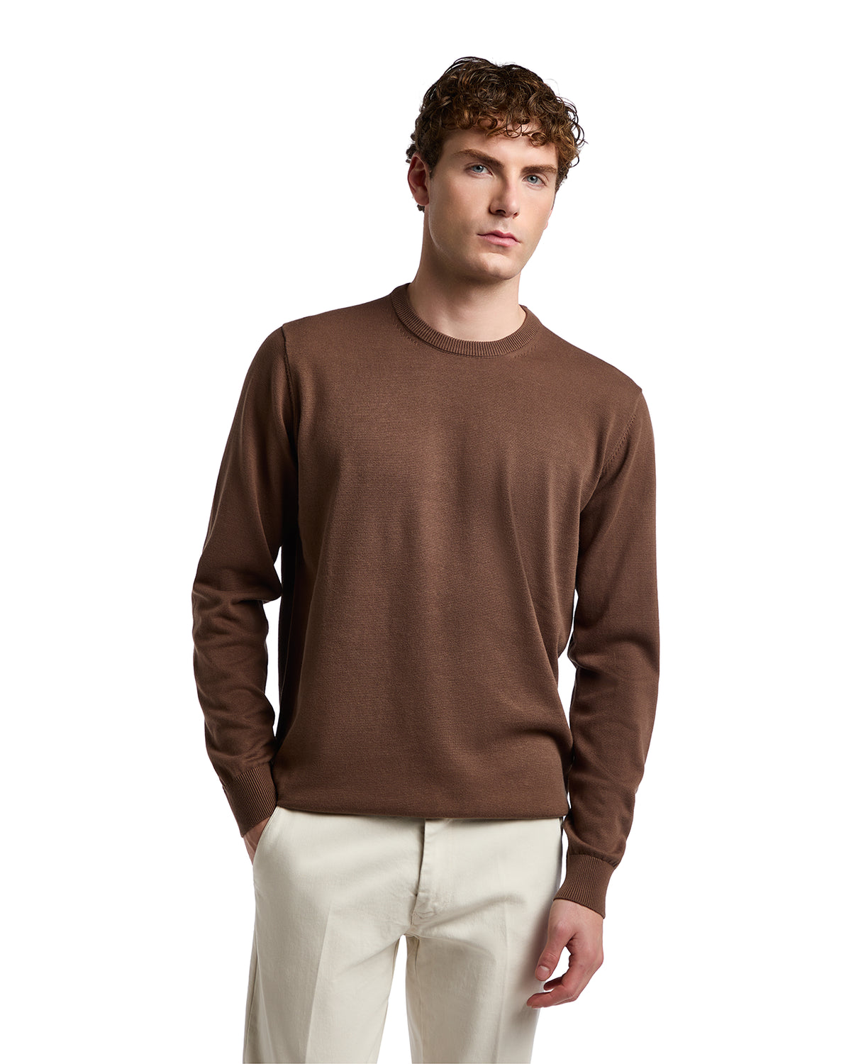 Maglioncino Ugo in cotone testa di moro