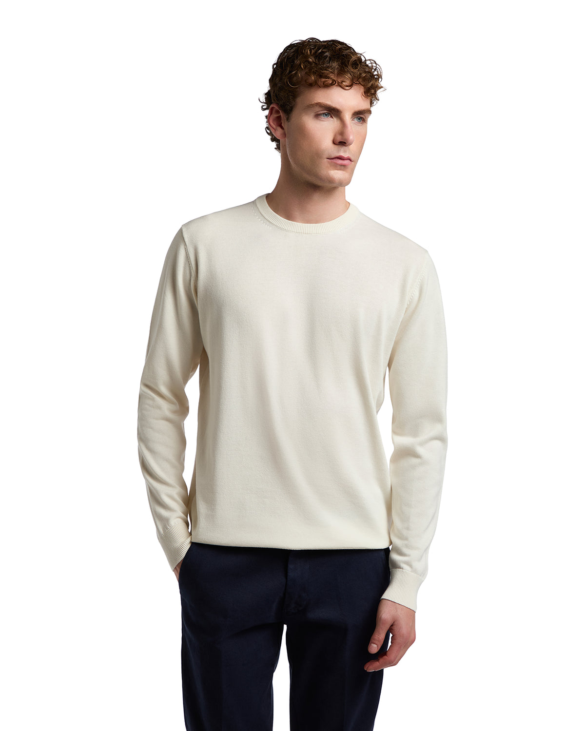 Maglioncino Ugo in cotone panna