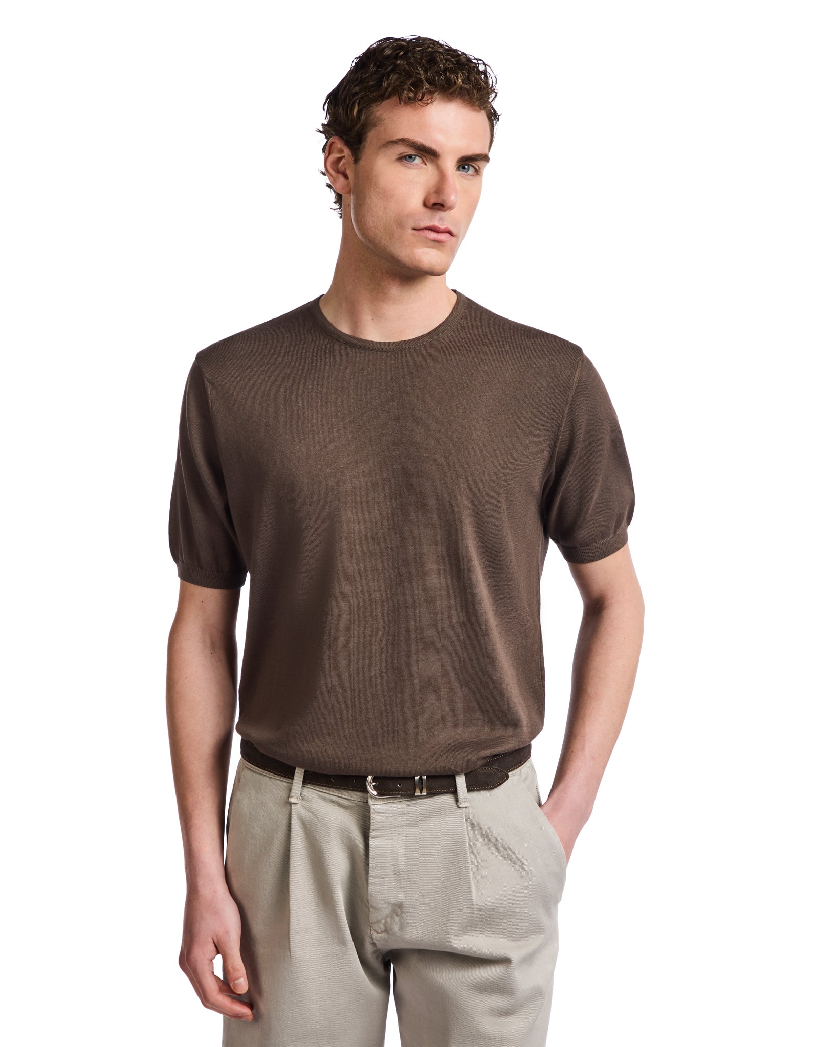 T-shirt Jannik in maglia moro
