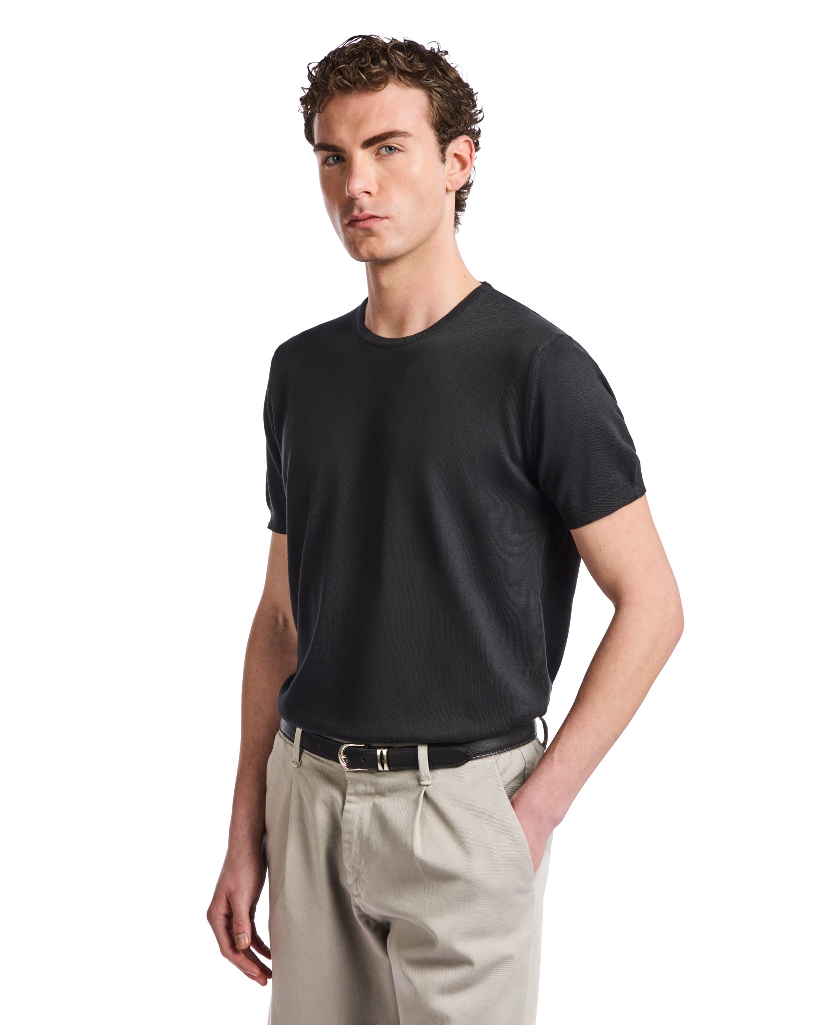 Jannik T-shirt in black mesh