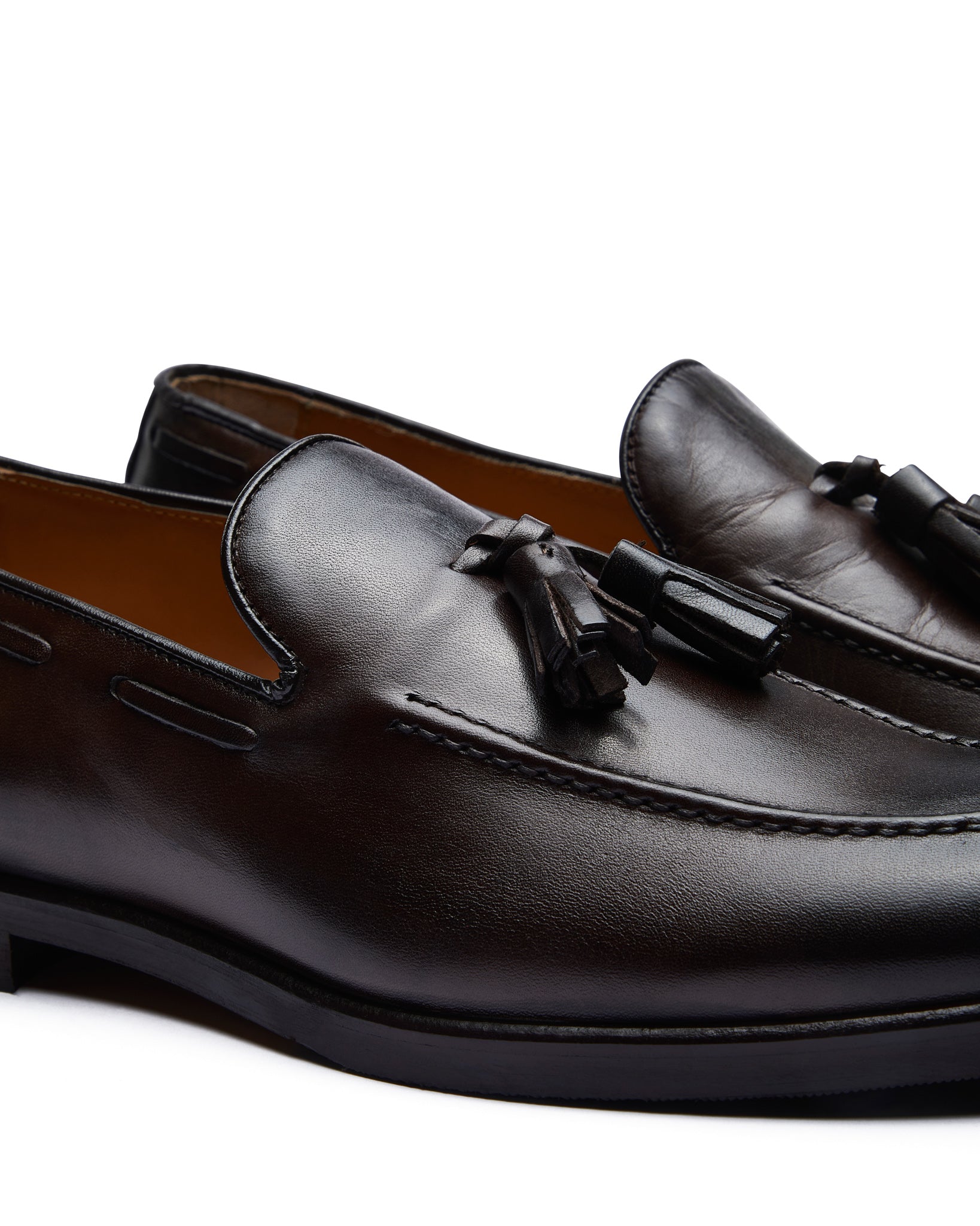Jasper - mocasín de piel marrón oscuro