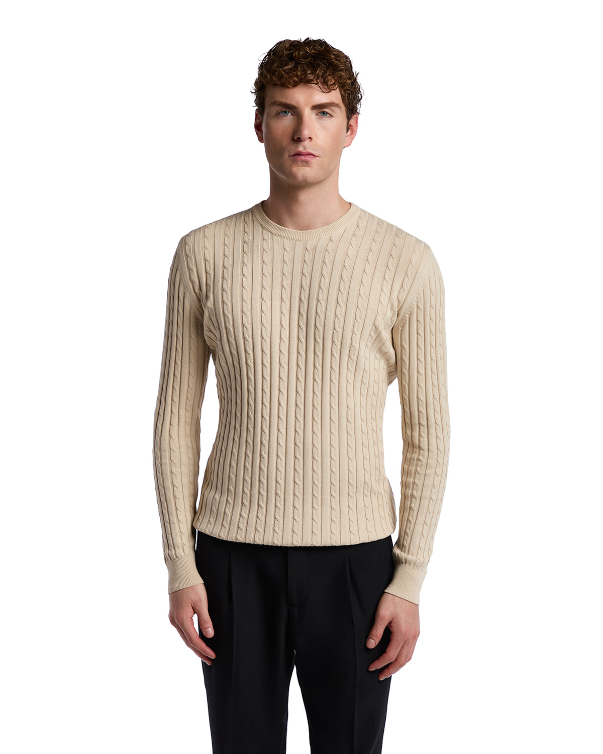Maglione Fils in cotone beige