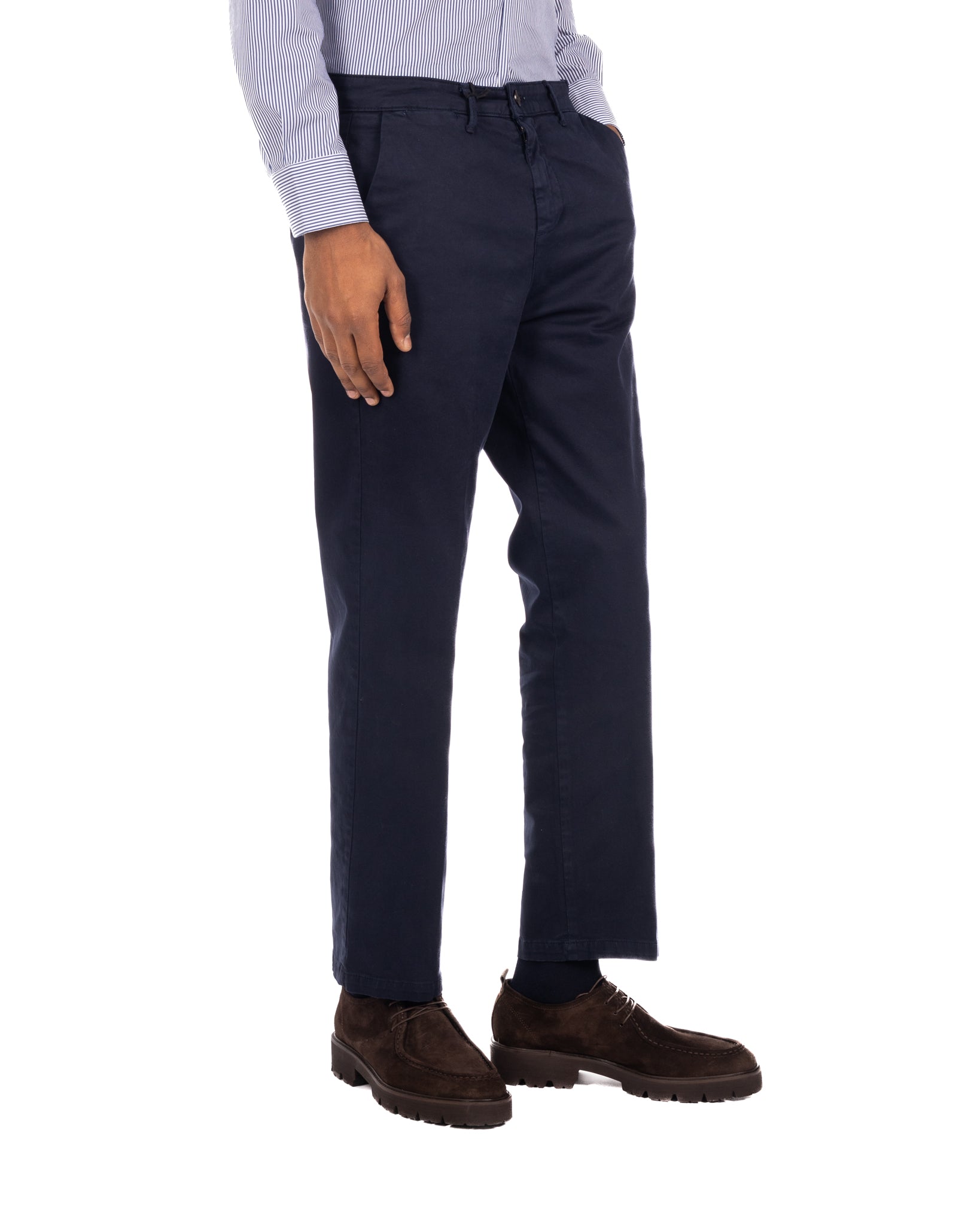 Sorrento - blue wide bottom trousers