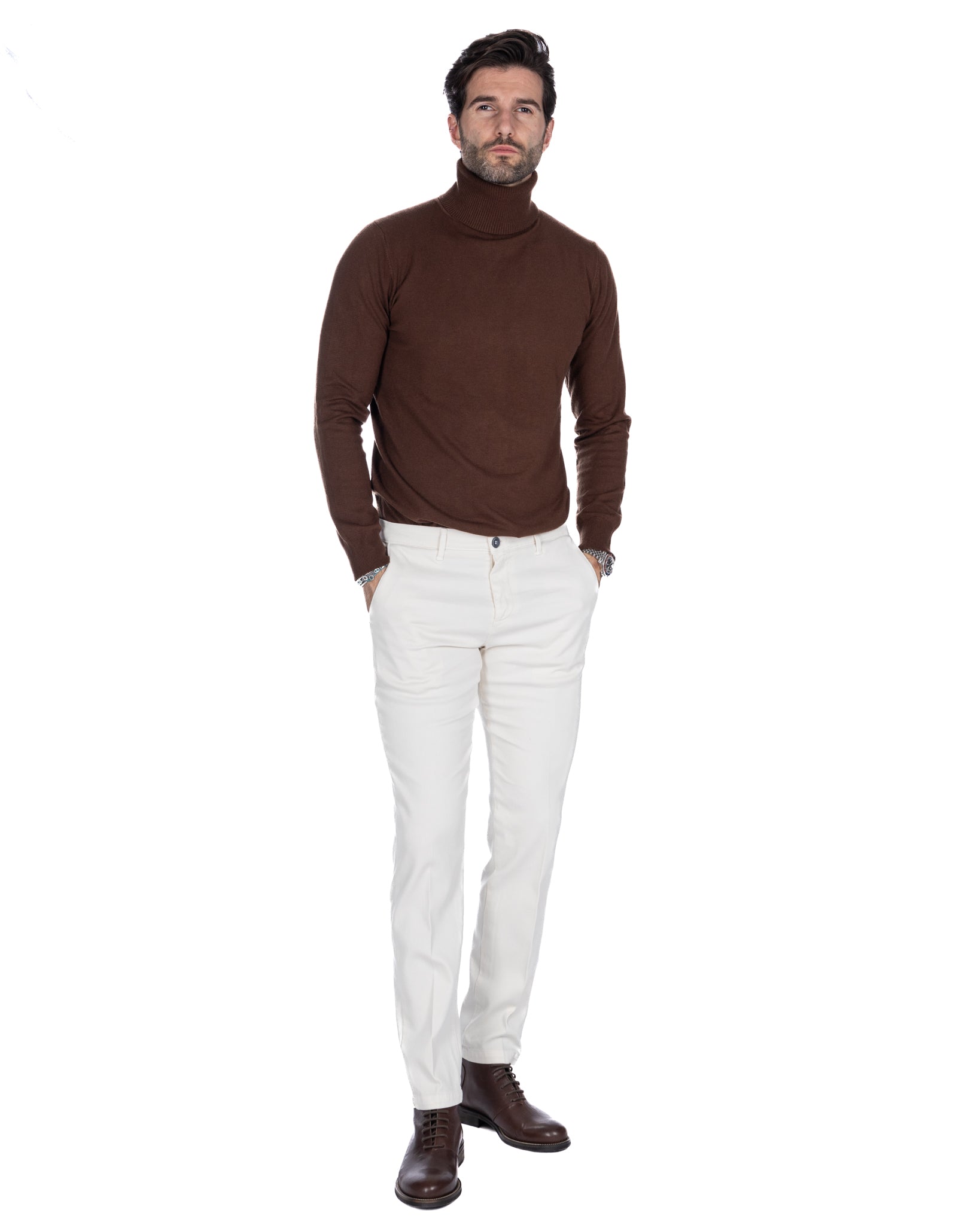 Jack - pantalone armaturato panna