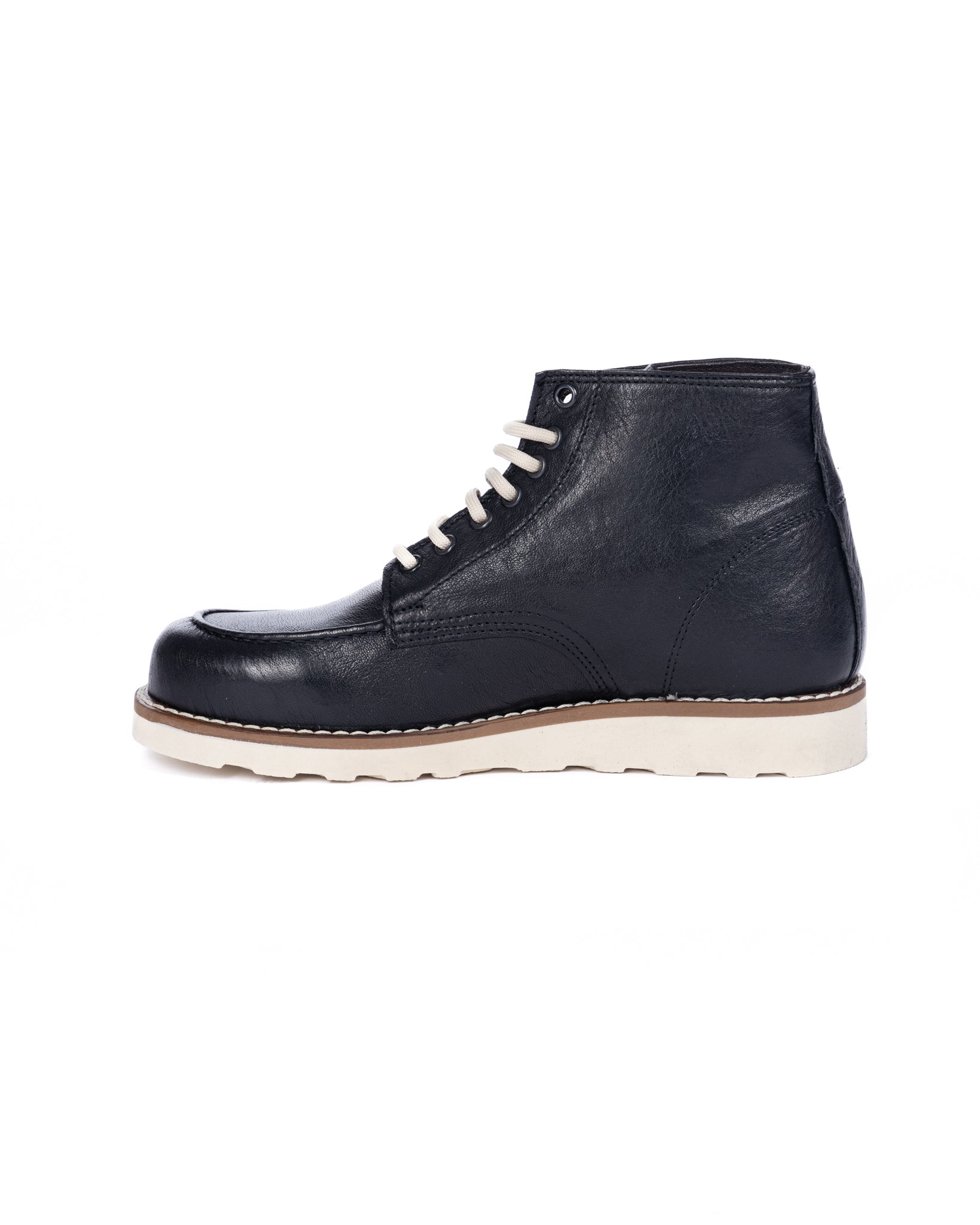 Moon - black leather boot