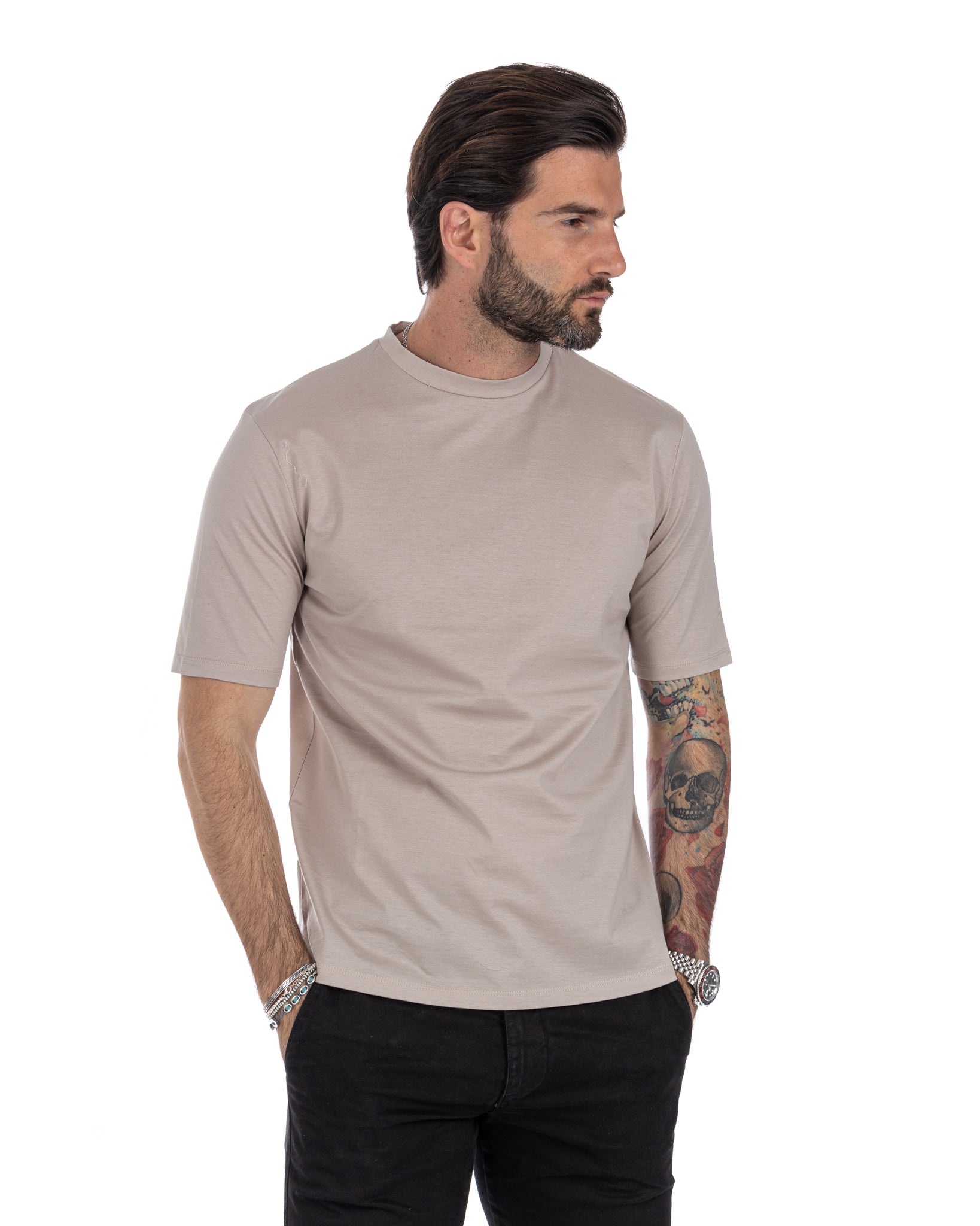 Glasgow - gray lisle t-shirt