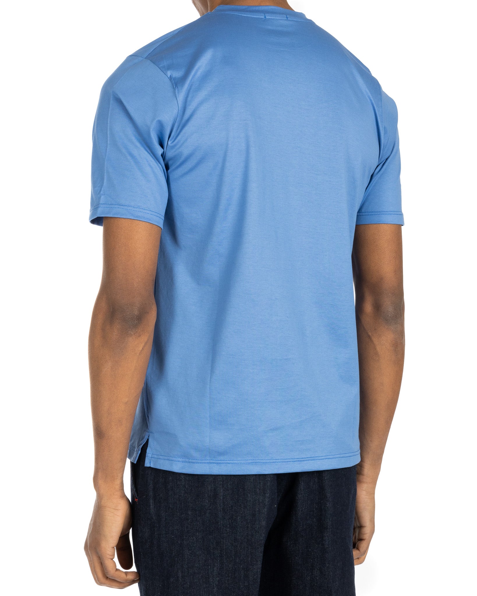 Glasgow - light blue lisle t-shirt