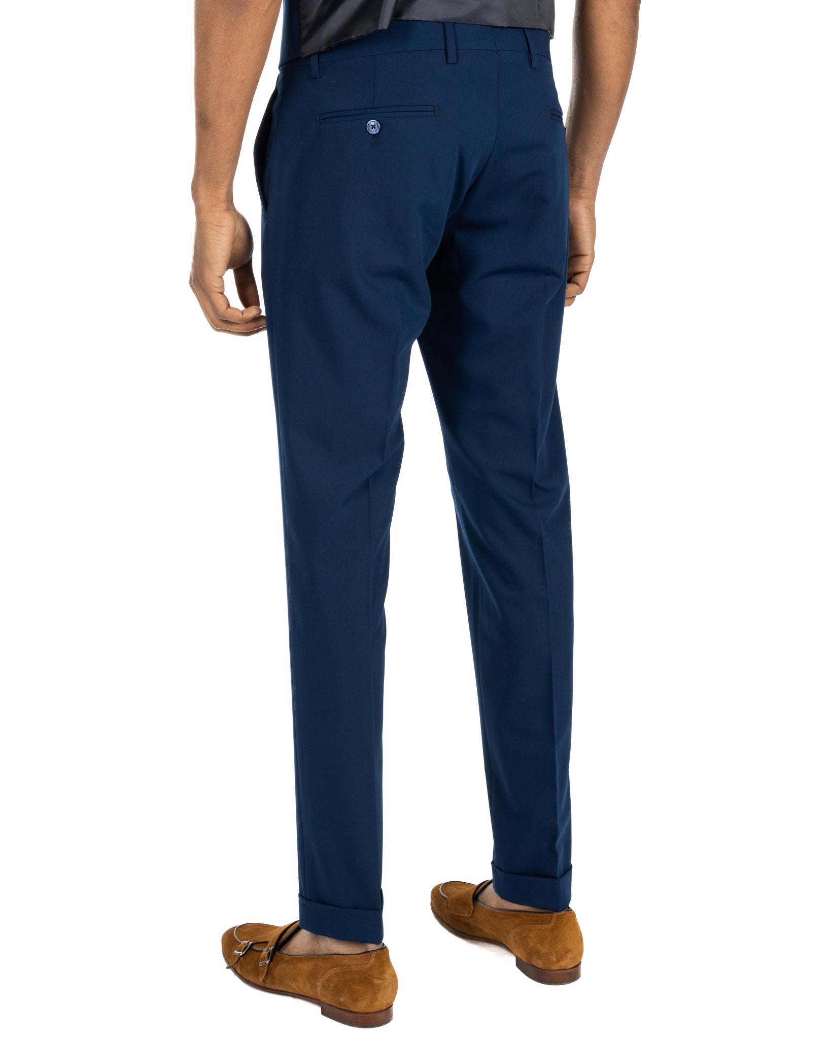 Brema - blue basic trousers