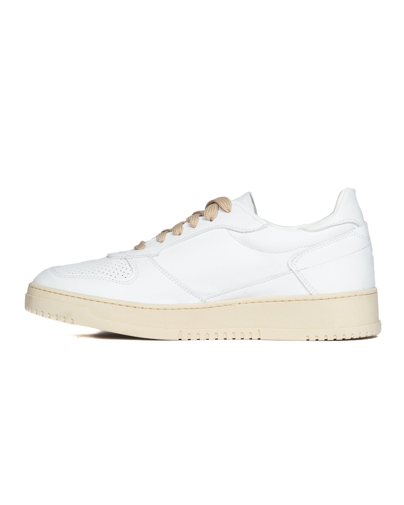 S07 - sneakers in pelle bianca