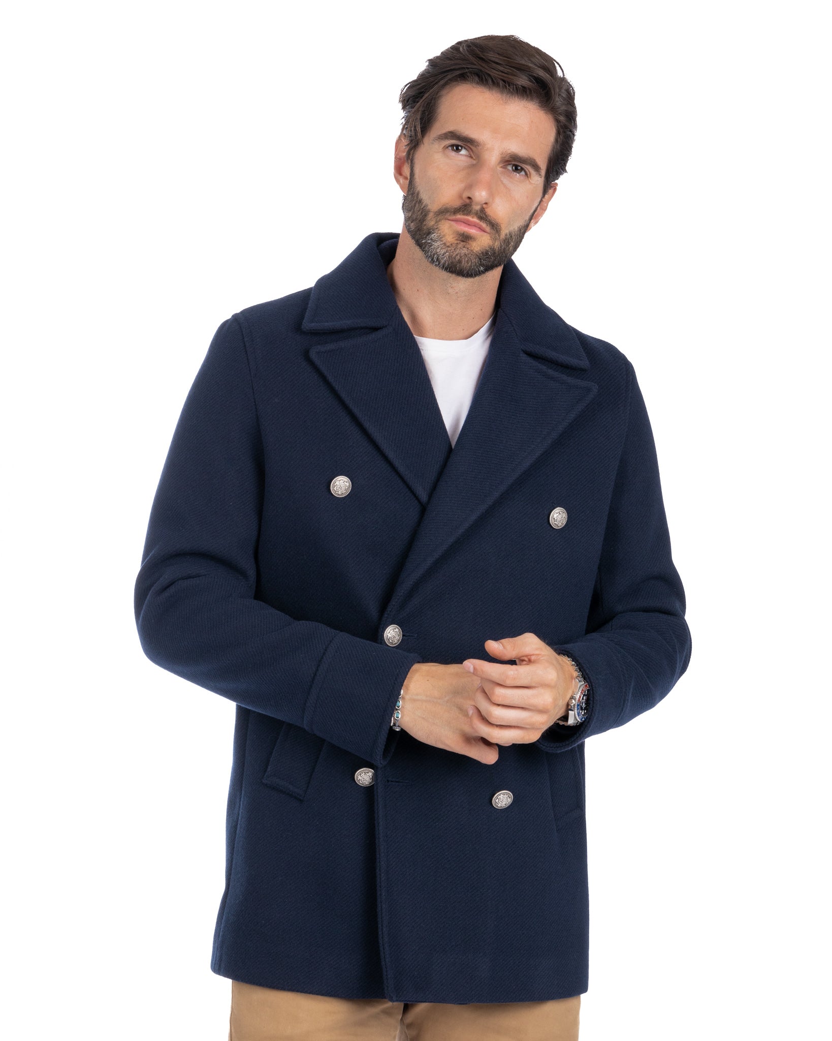 David - manteau 3/4 bleu