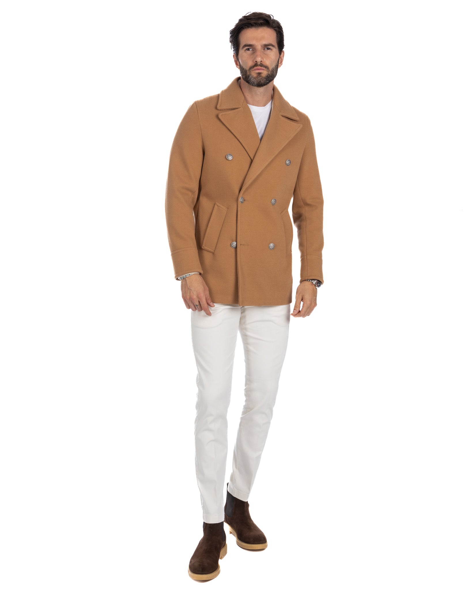 David - beige 3/4 coat