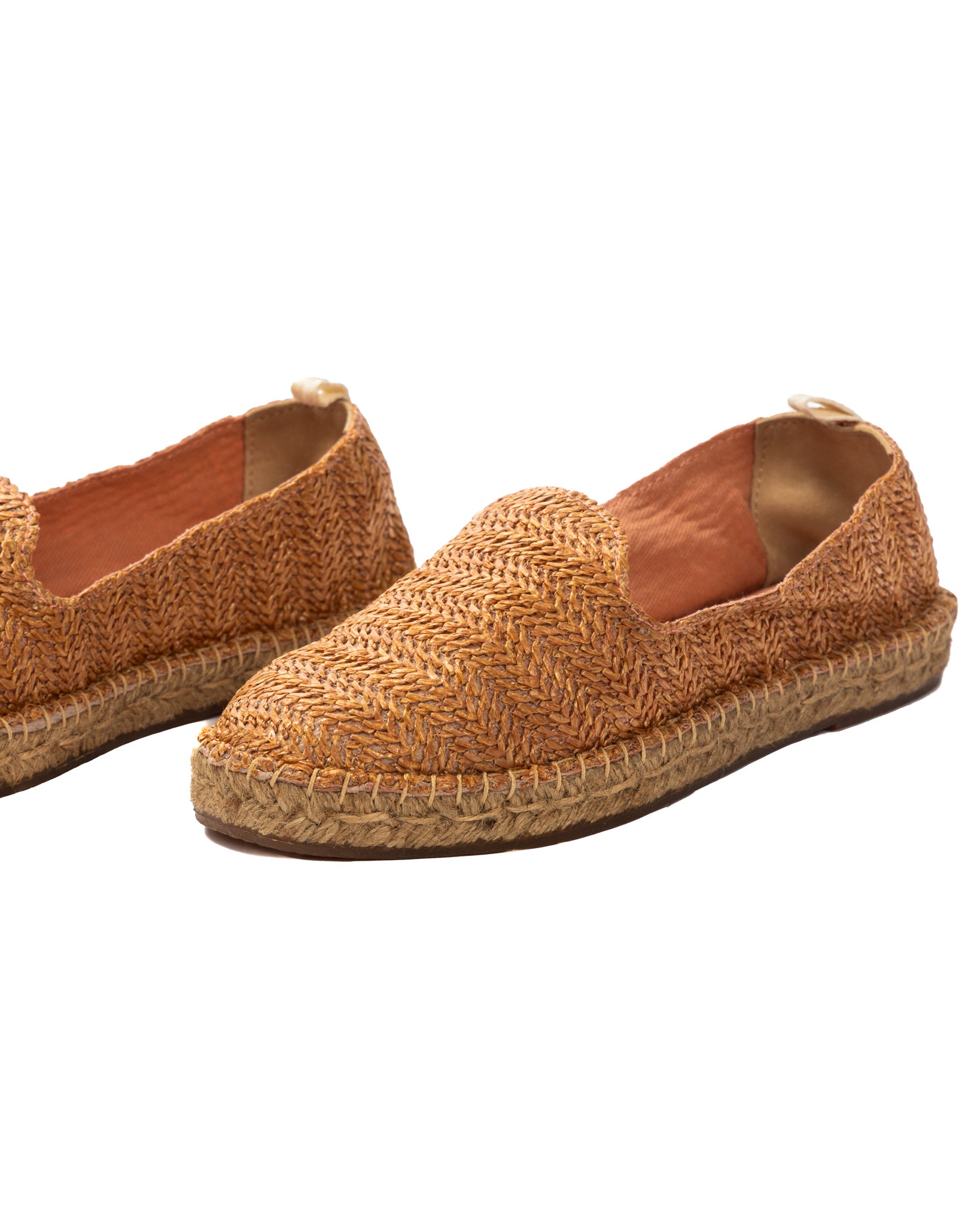 Gallipoli - espadrilles en raphia brique