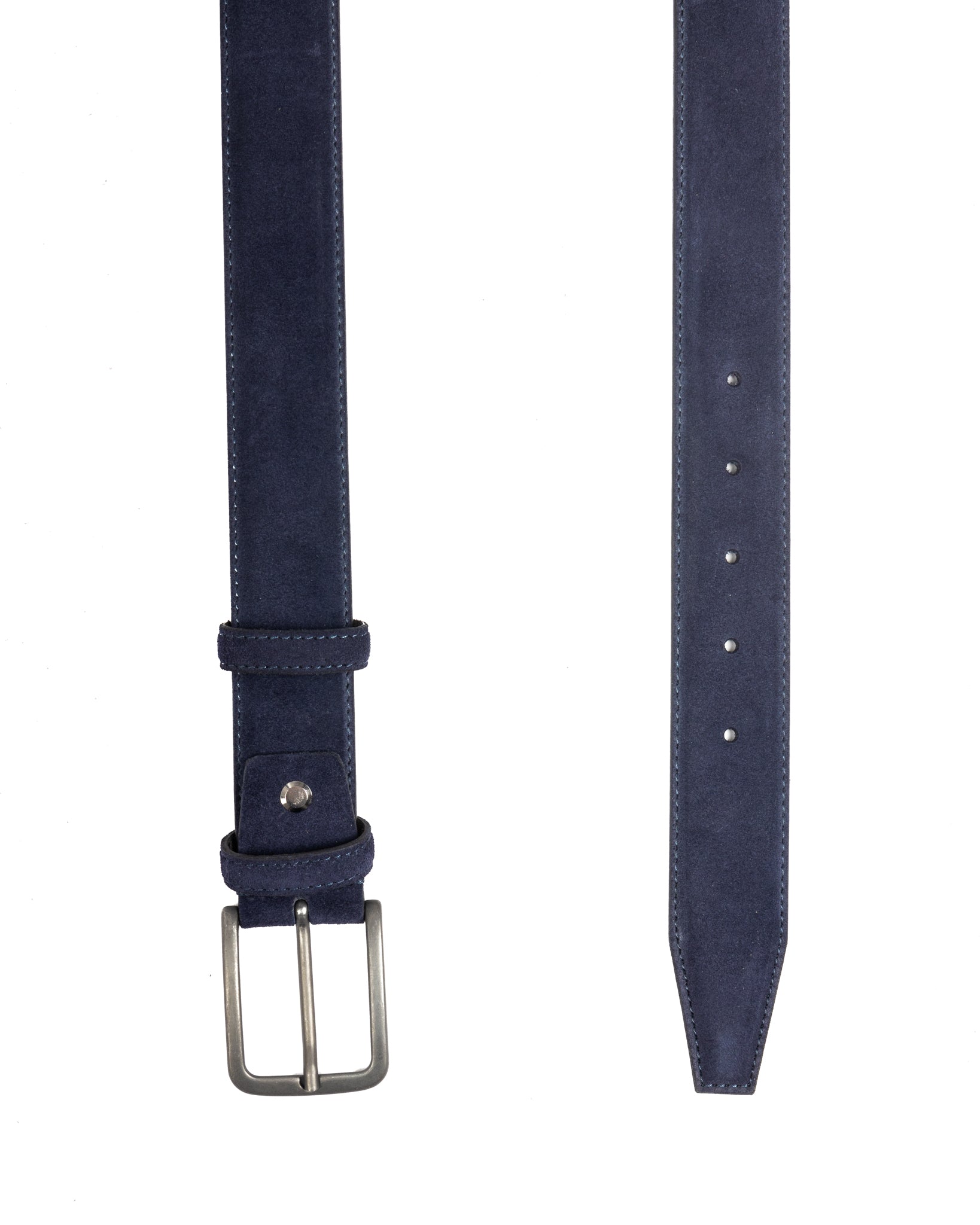 Cortona - blue suede belt