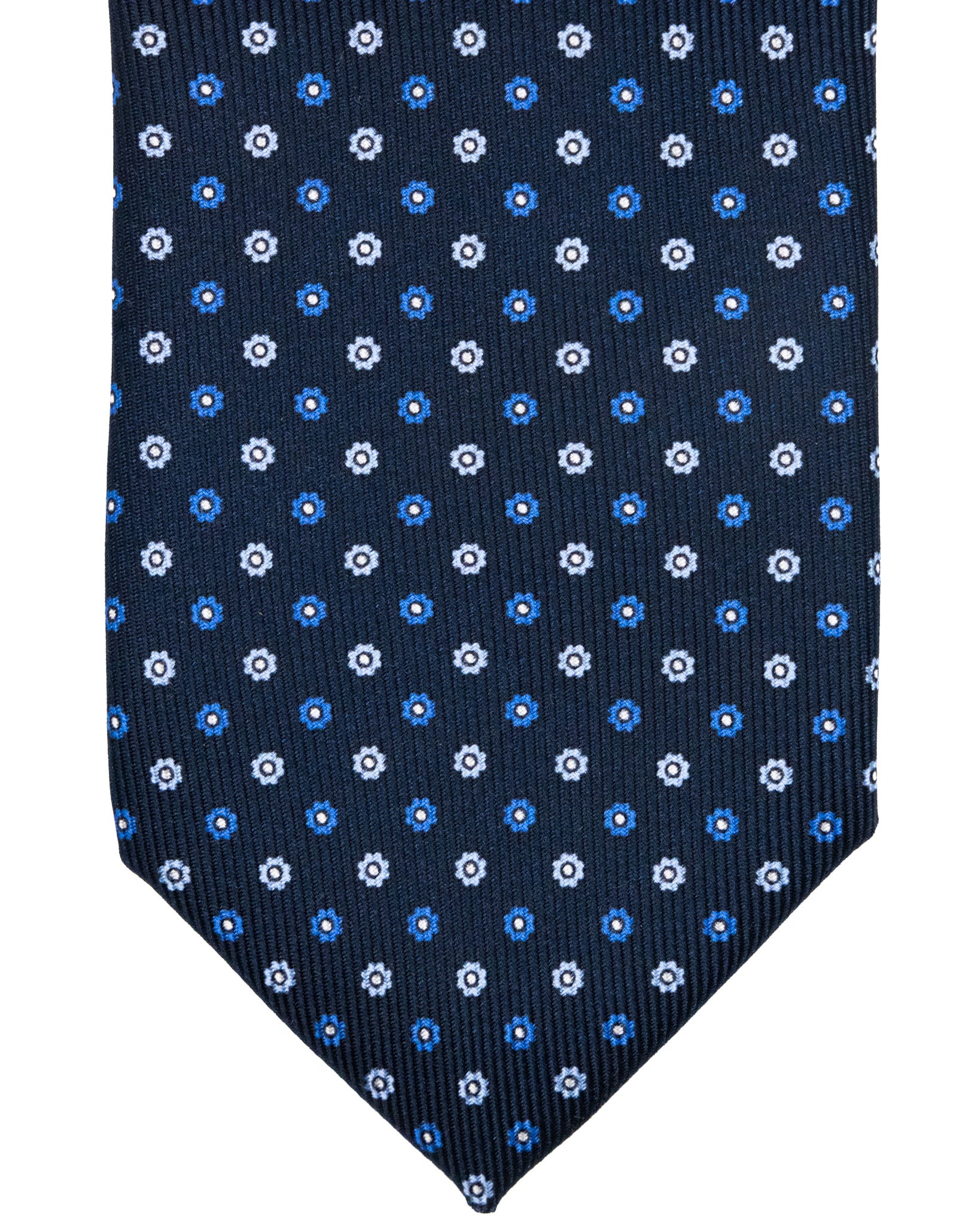 Tie - in blue woven silk