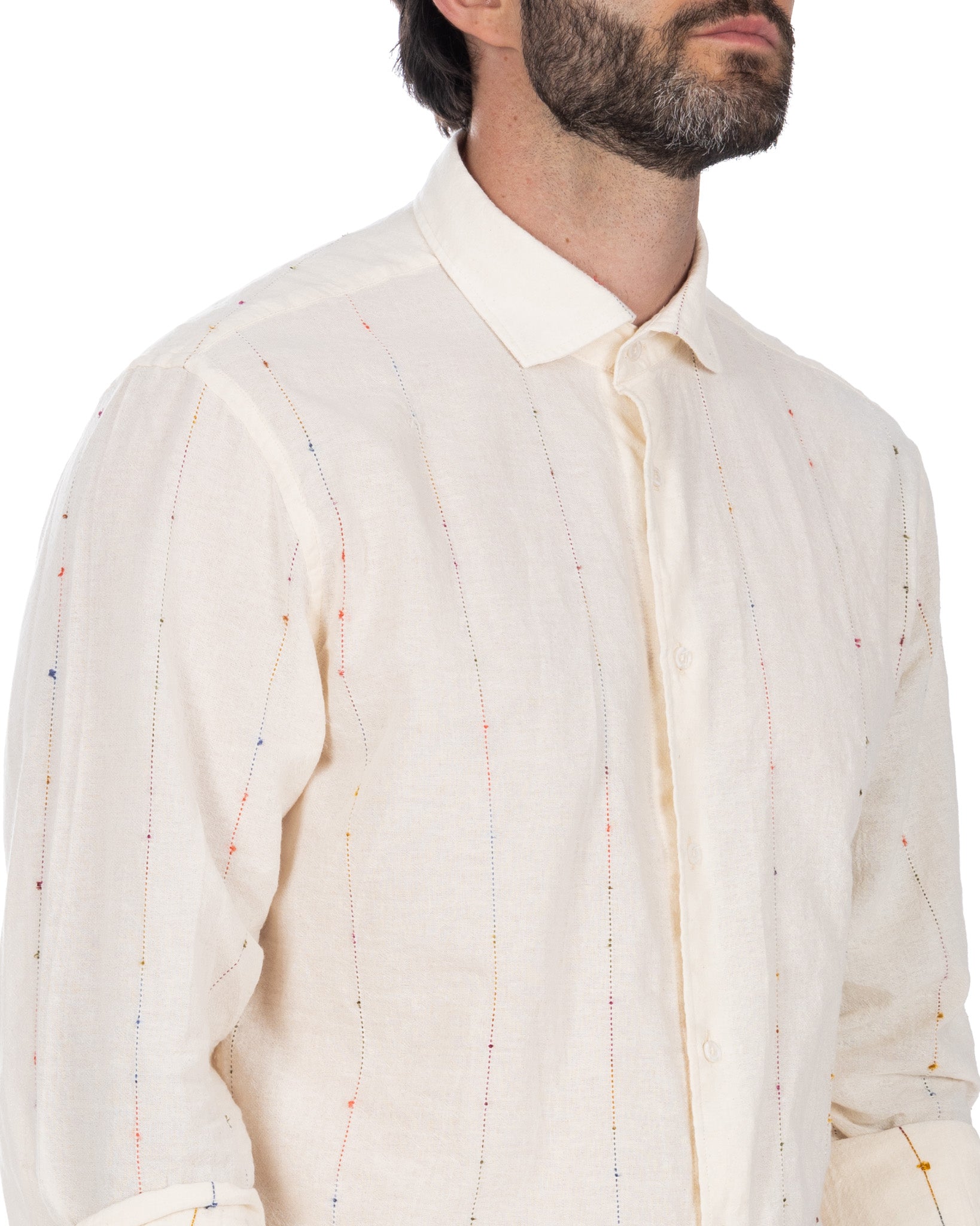 Rainbow - beige shirt with embroidery