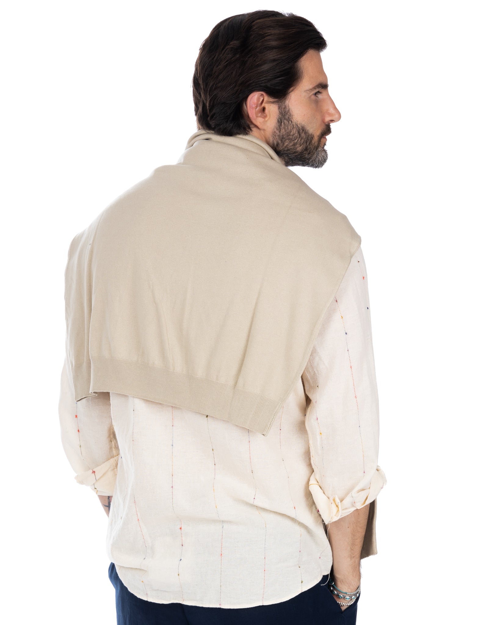 Daniil - pull en coton beige