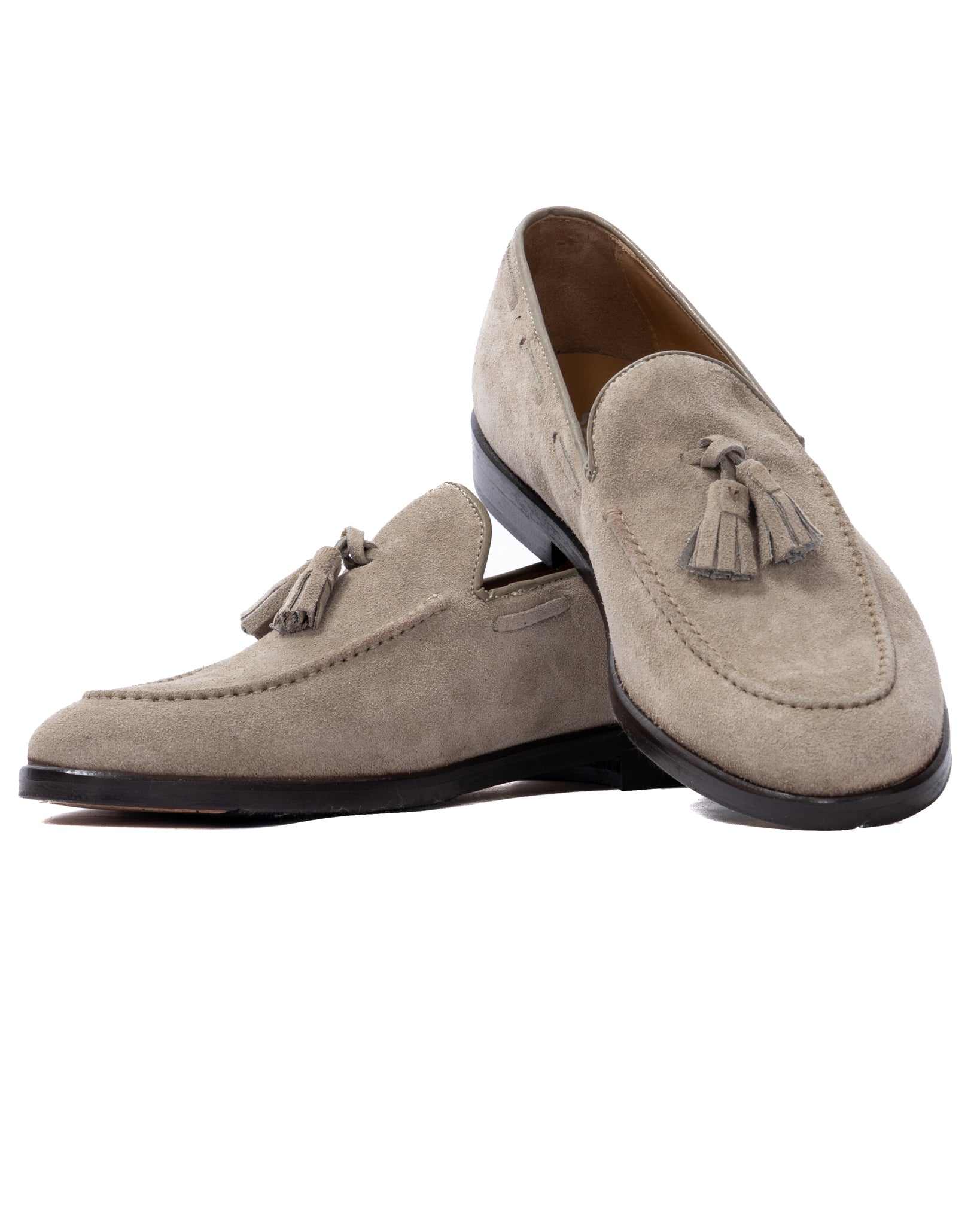 Caspar - mocassino scamosciato beige