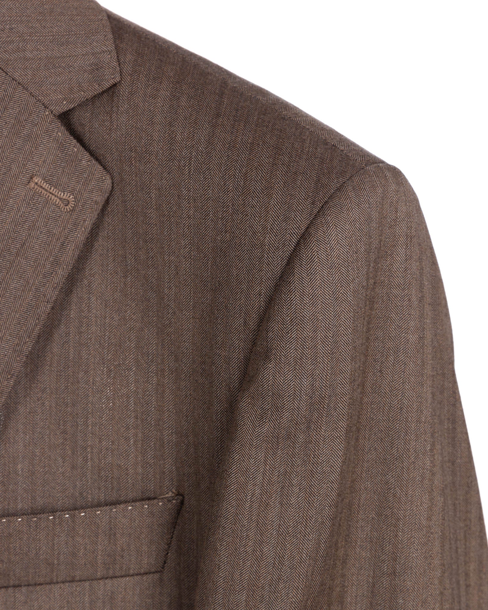 Costume à simple boutonnage foncé à chevrons - Vitale Barberis Canonico