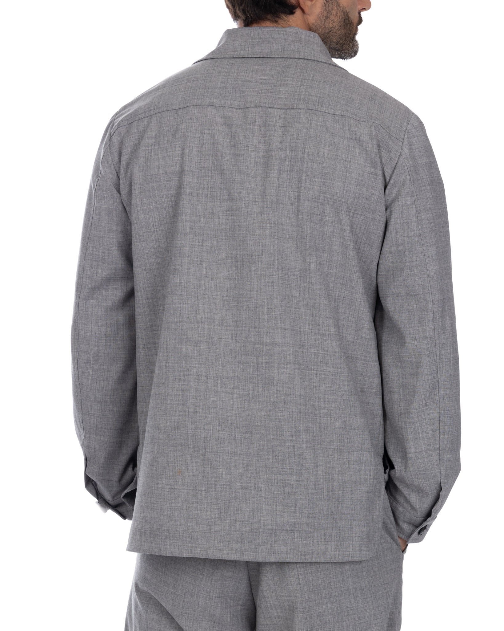 Steven - gray wool blend jacket