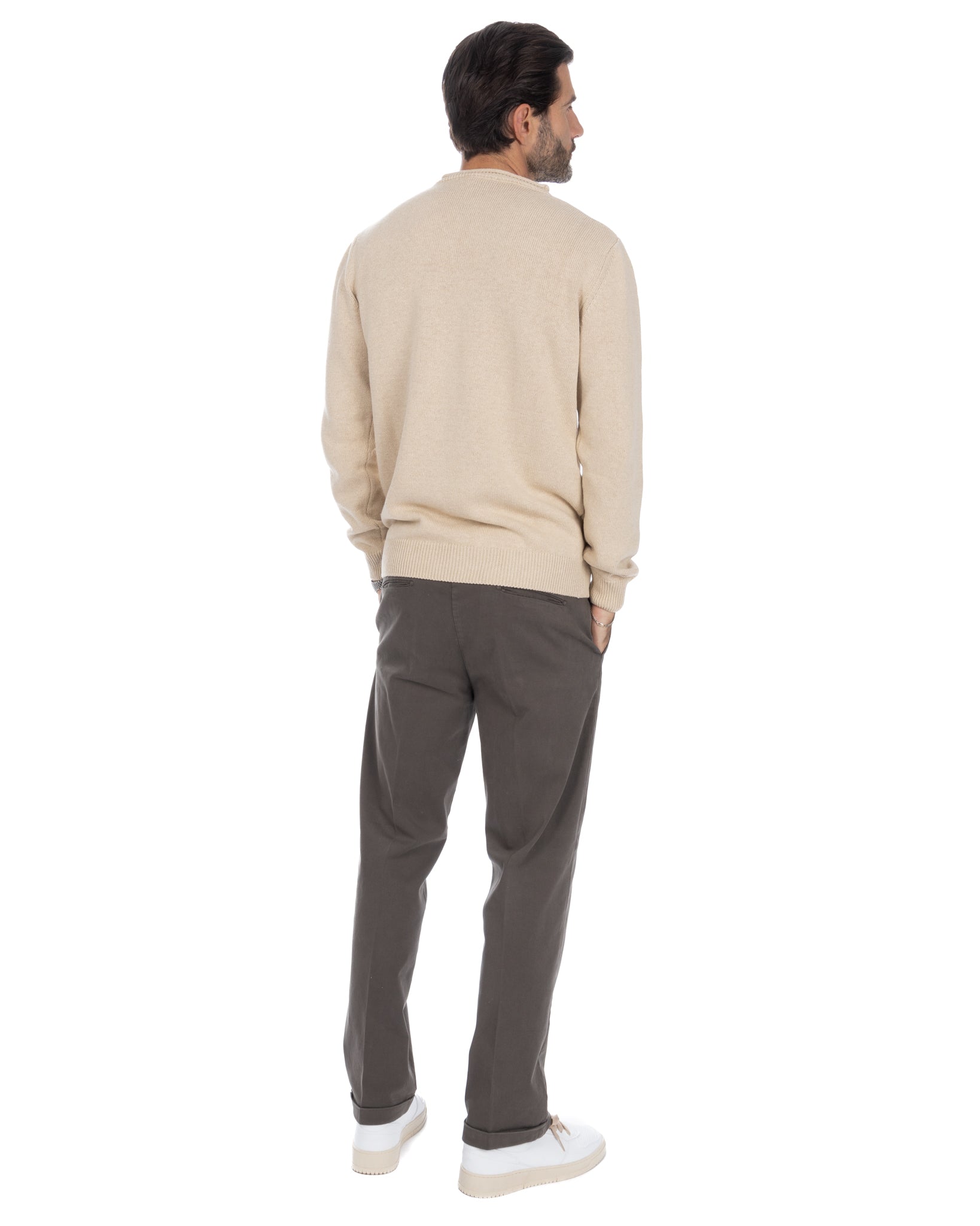 Adak - beige crewneck sweater