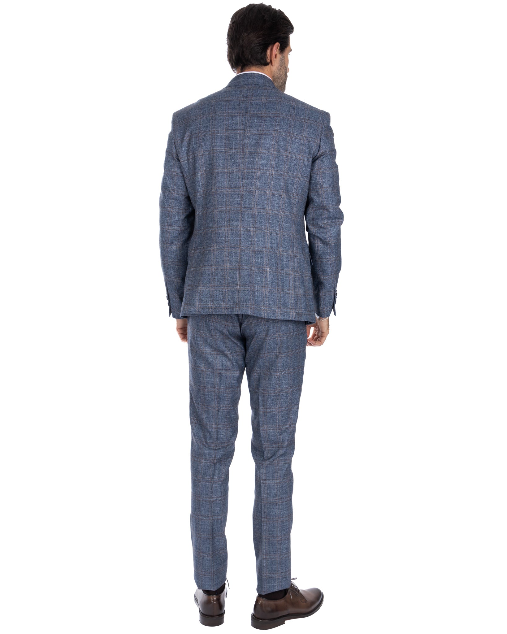 Hanoi - single-breasted square denim suit