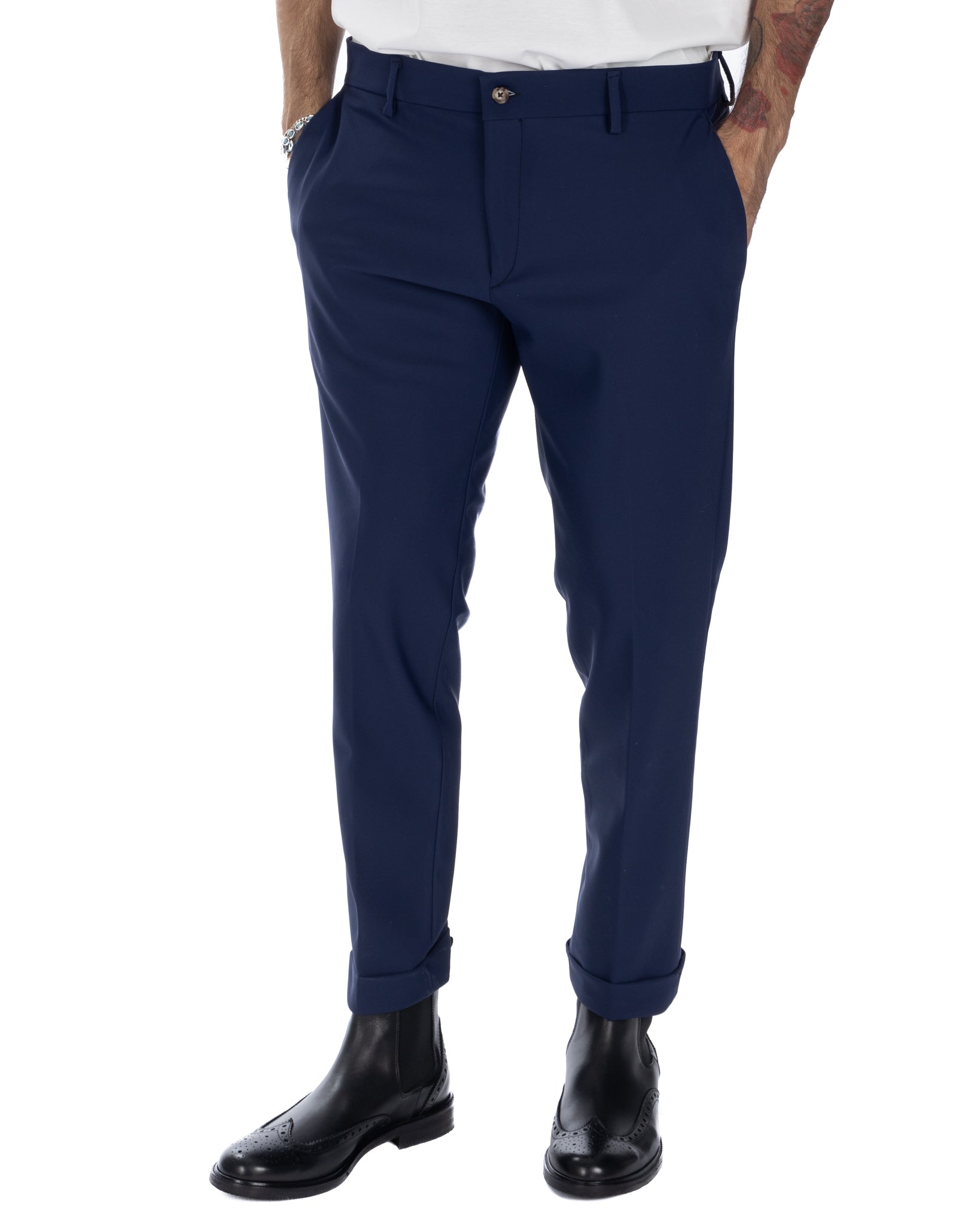 Olten - blue technical trousers