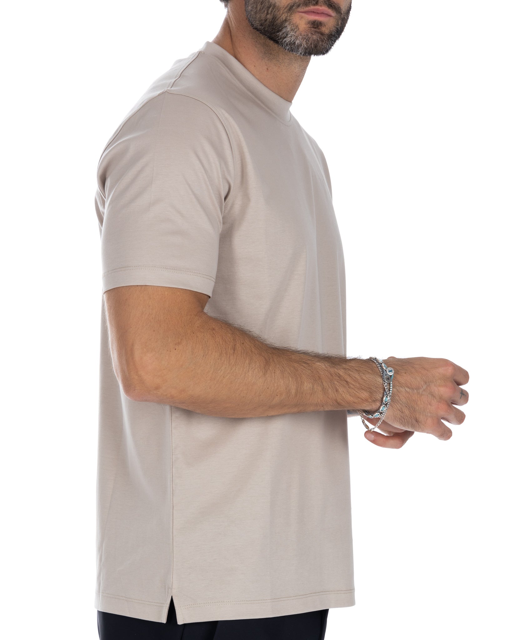 Delf - beige cotton t-shirt