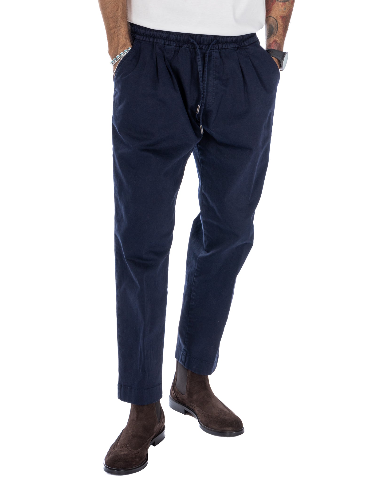 Axel - pantalaccio in cotone blu