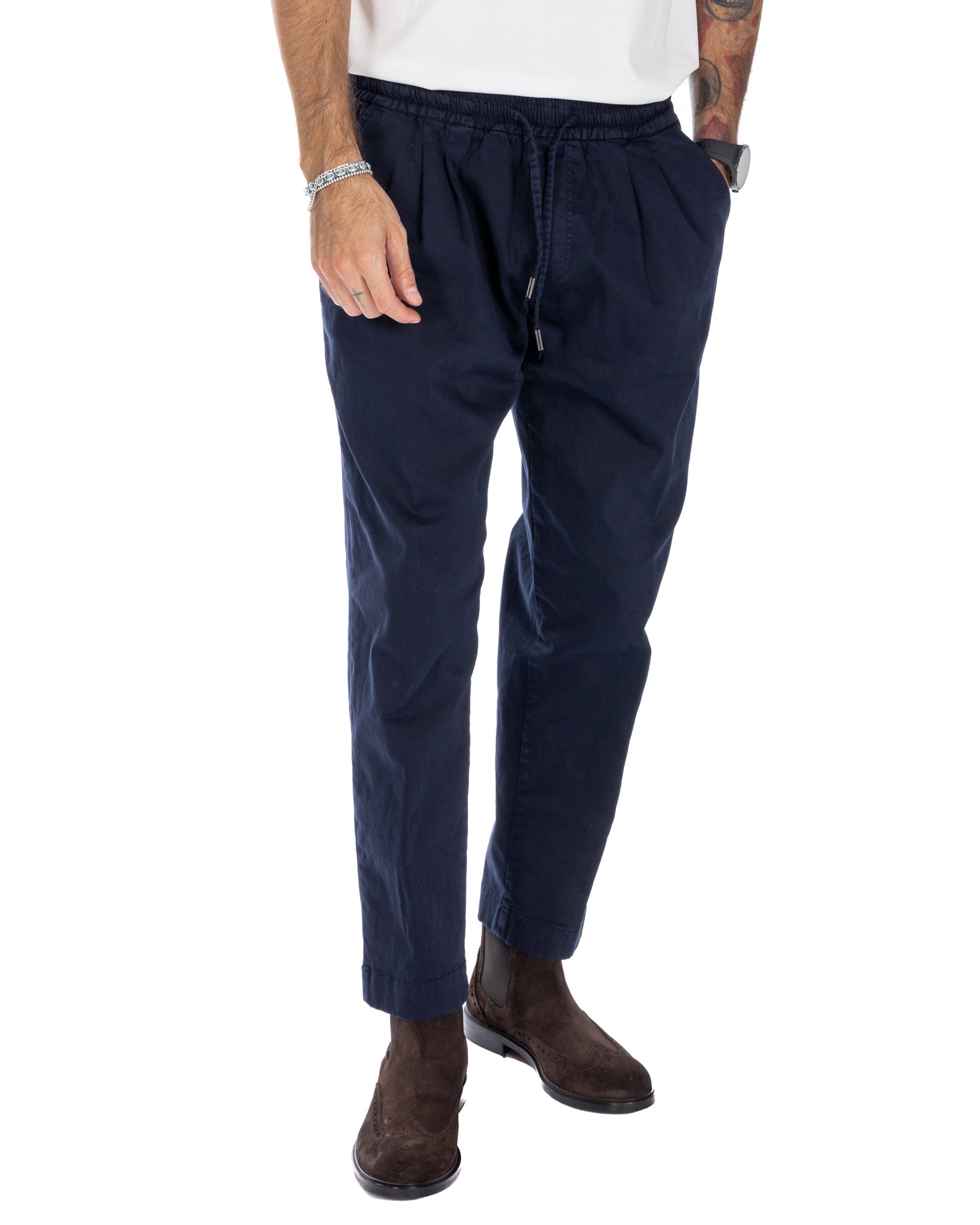 Axel - pantalaccio in cotone blu