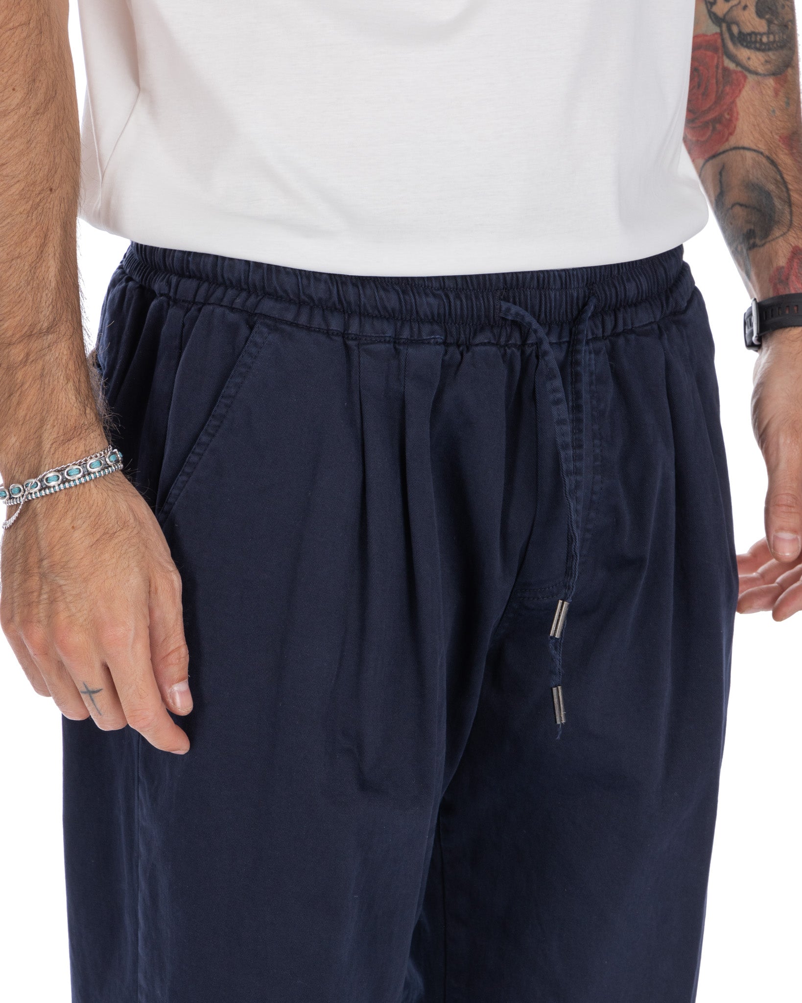 Axel - pantalaccio in cotone blu